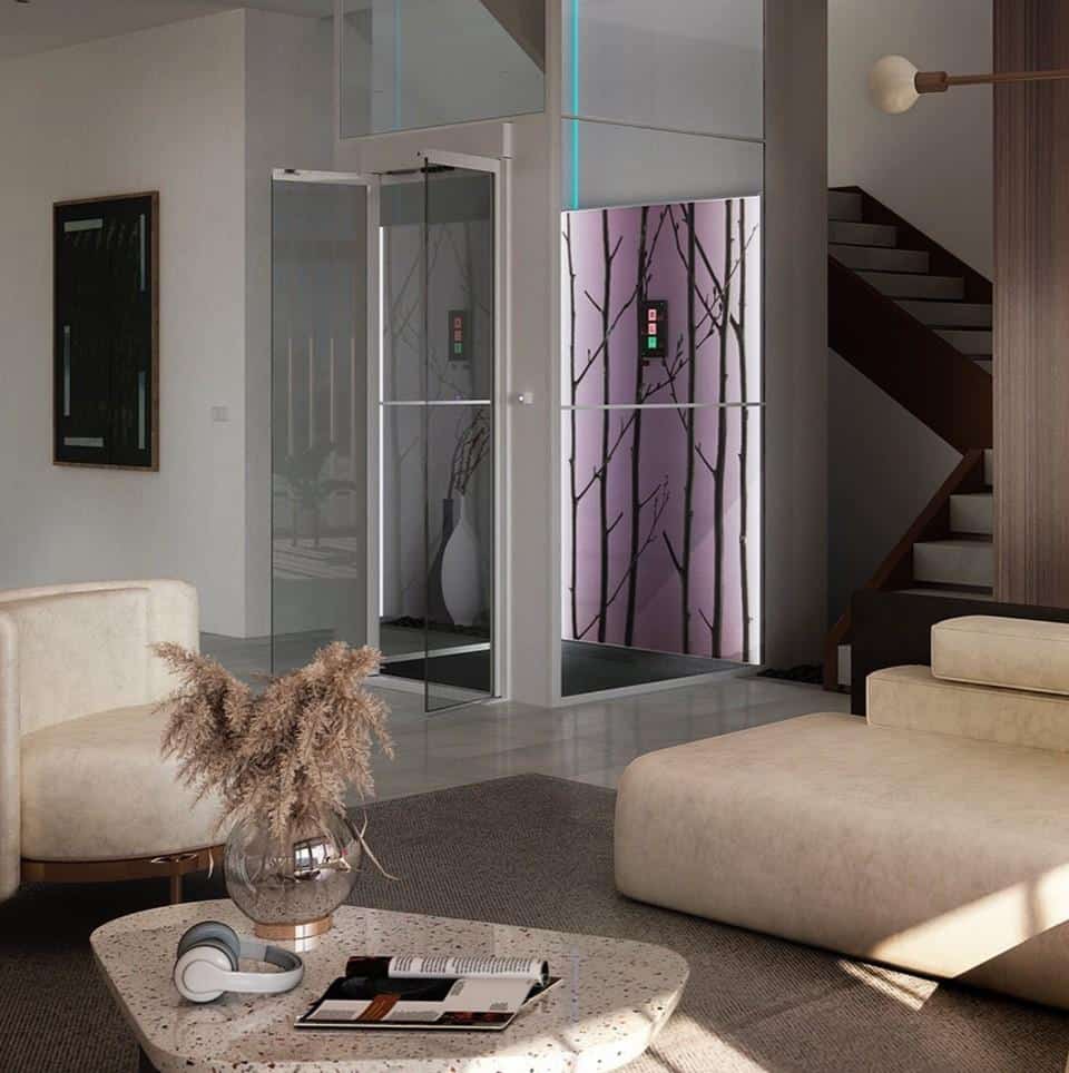 View of Residential Lifts for Modern Homes by SWIFT