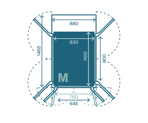 A residential lift M size