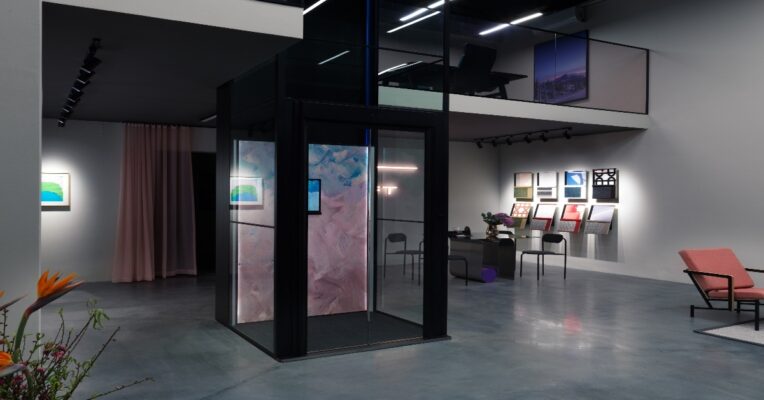 Compact 2 person small home lift installed in an Indian duplex home showing space-saving design and modern glass finish