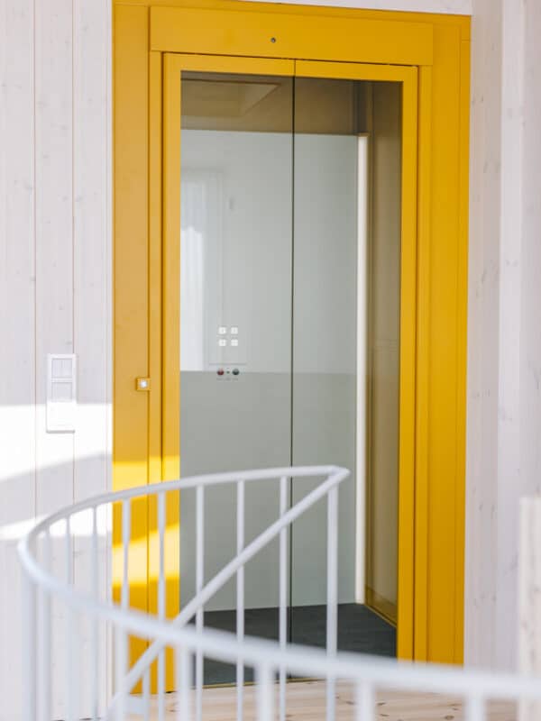 Norwegian Villa - SWIFT Home Lift in ochra yellow