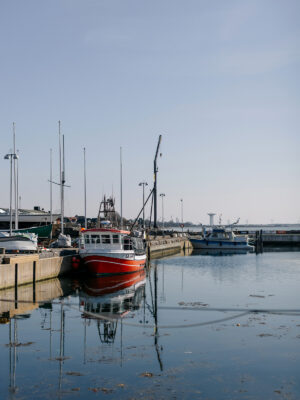 Landskrona - harbour - in Sweden