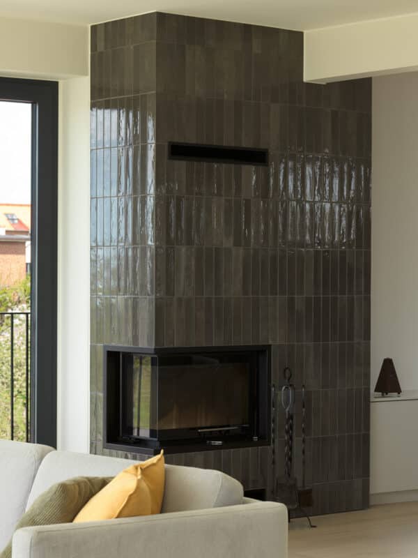 Fireplace in the SWIFT Homes-project Villa Horisont