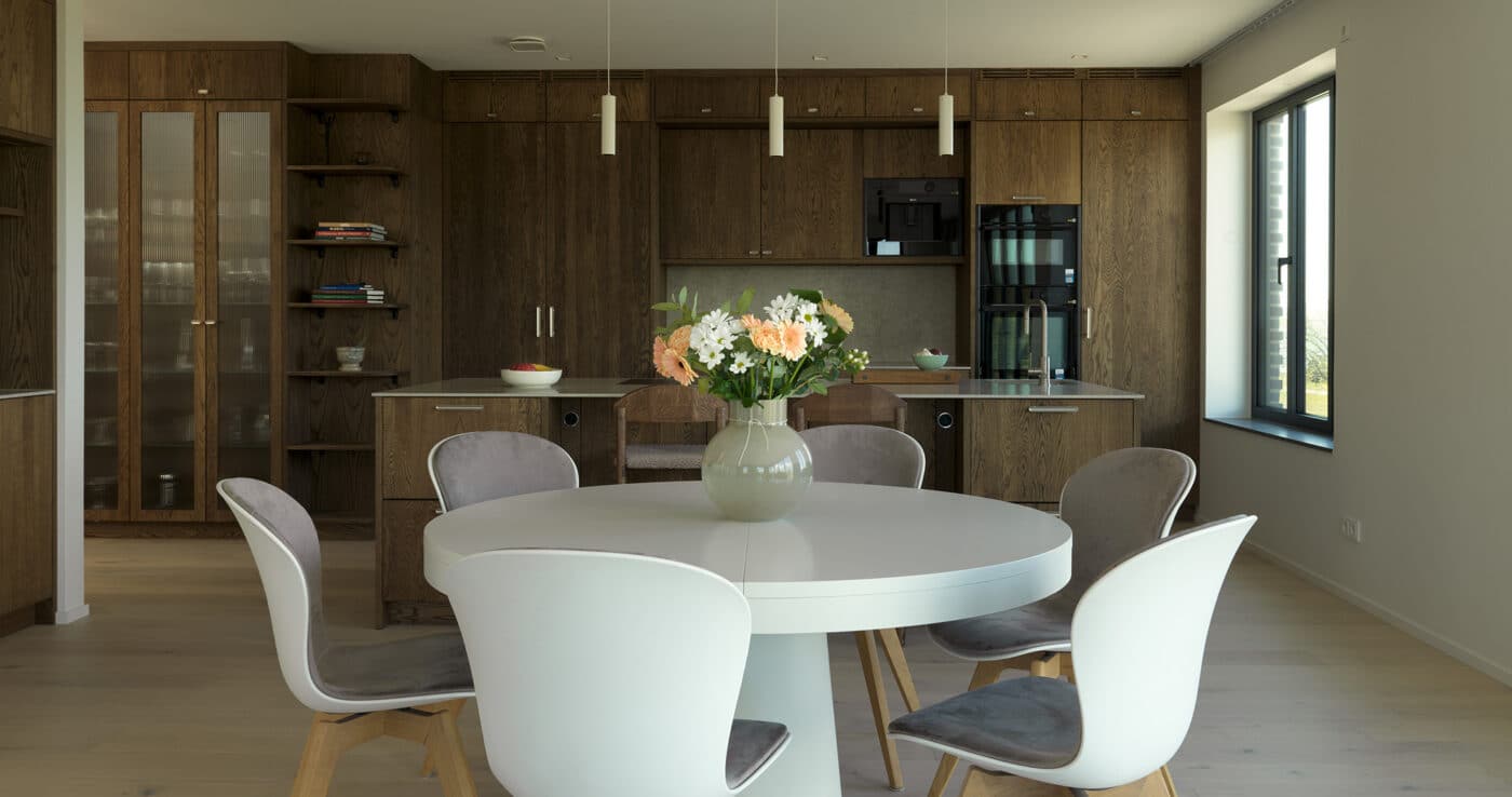Kitchen and dining area of the SWIFT Homes-project, Villa Horisont